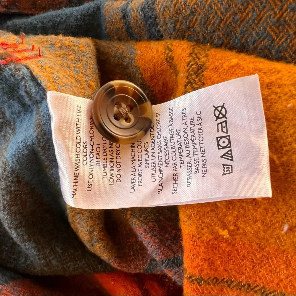 ⬇️NWT Urban Outfitters BDG Mens Plaid Overshirt Size L Color Red/Rouge (On Tag) - Picture 9 of 14